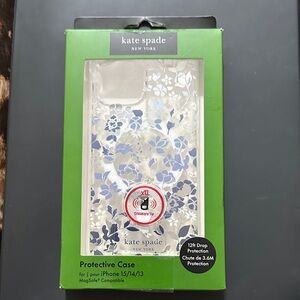 Kate Spade White and Blue Floral iPhone Case